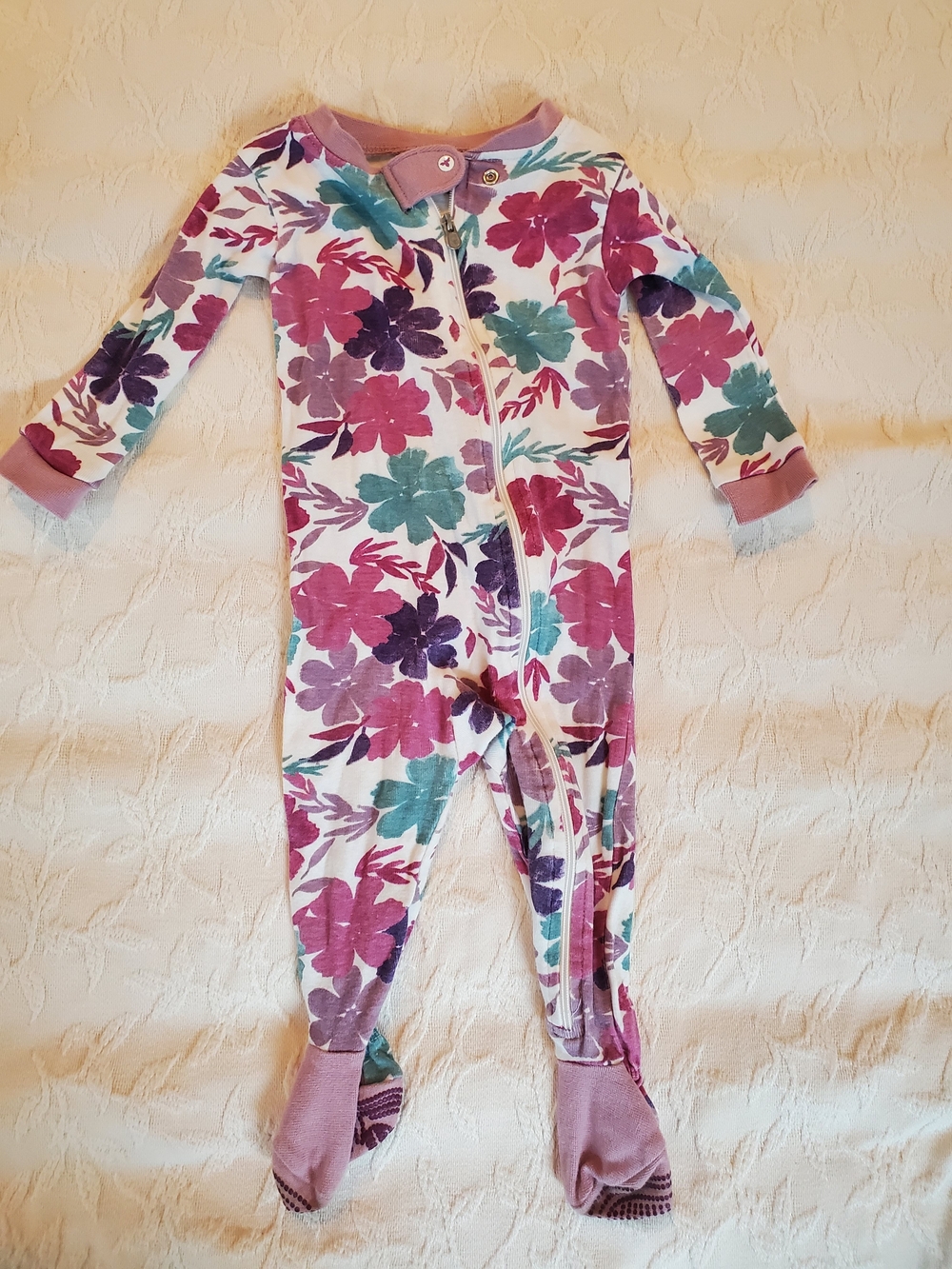 Burt's Bees Baby Floral Pajamas
